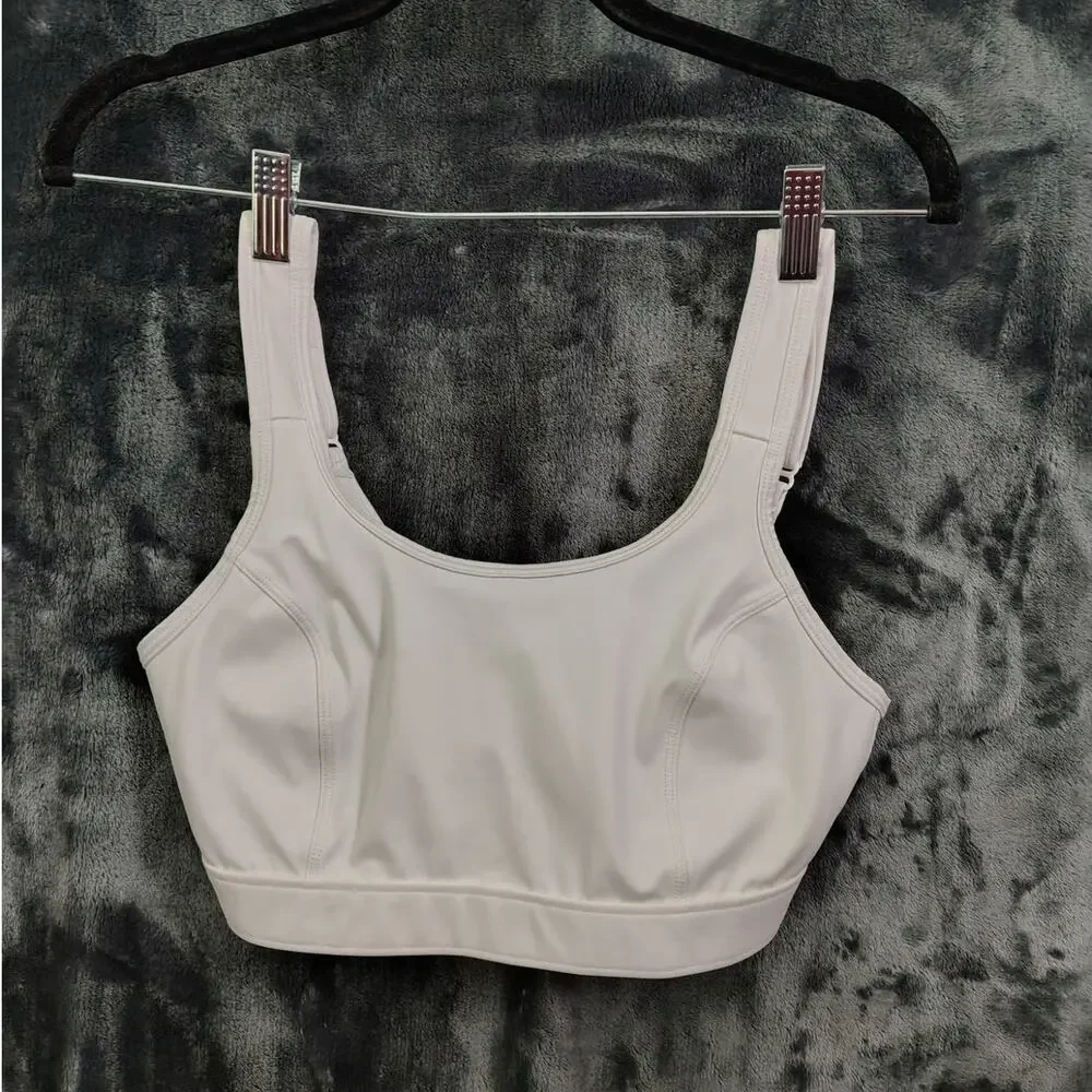 Title Nine 34D White Adjustable Sports Bra